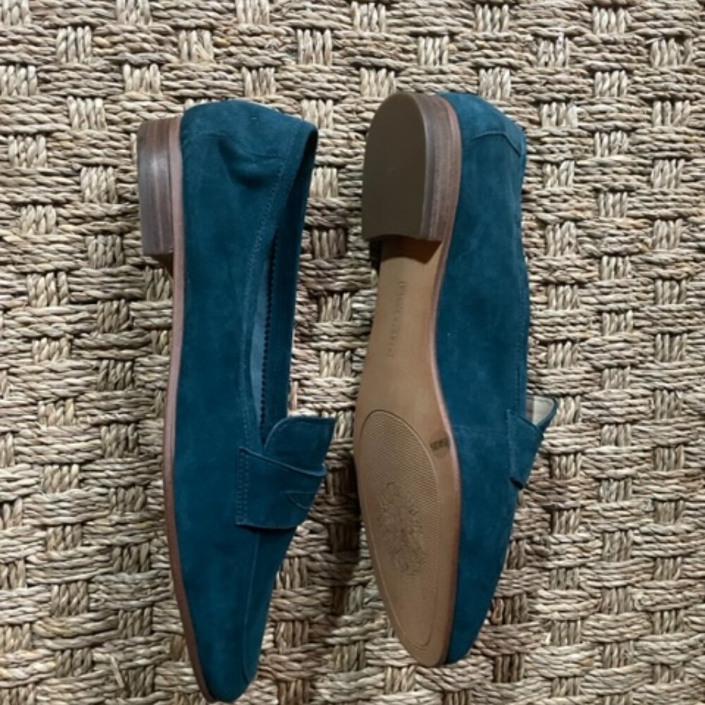 NWOT Vince Camuto Elroy loafer in teal suede - Picture 6 of 10